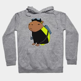 Capybara Scuba Diver Costume Hoodie